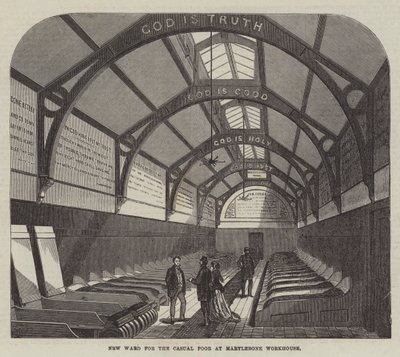 Nueva Sala para los Pobres Casuales en el Asilo de Marylebone de Frank Watkins